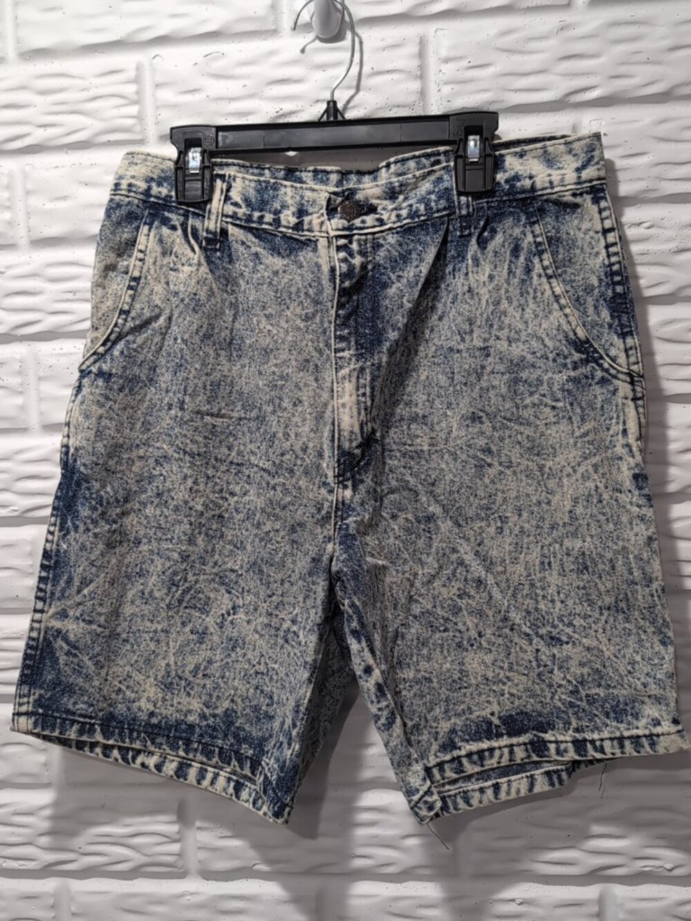 Bristol Blues Vintage Acid Wash 30 Waist Denim Jean Shorts 90s Cotton